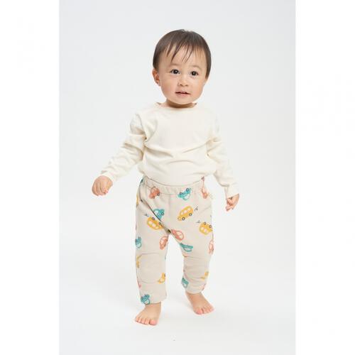 モンキーパンツ インレイ クルマ ベージュ&times;80cm