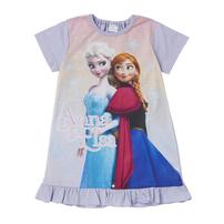 Disney ディズニー アナと雪の女王 ナイトドレス  フリル付き パープル&times;100cm