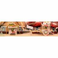 【雛人形】ケース飾り 親王飾り「桜刺繍緑色アクリル」(322591)ひな人形 ひな祭り お雛様 おしゃれ トイザらス・ベビーザらス限定【メーカー直送】