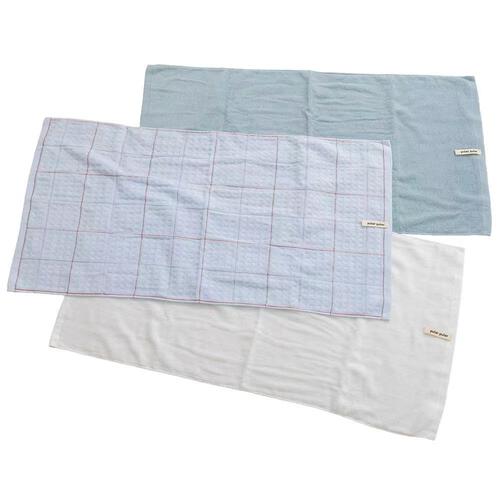 湯上りバスタオル 3枚組 ブルー&times;フリー ベビーザらス限定
