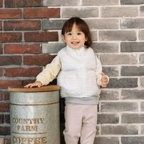 RAT-A-TATR ベスト デイジー柄キルト ホワイト×80cm ベビーザらス限定