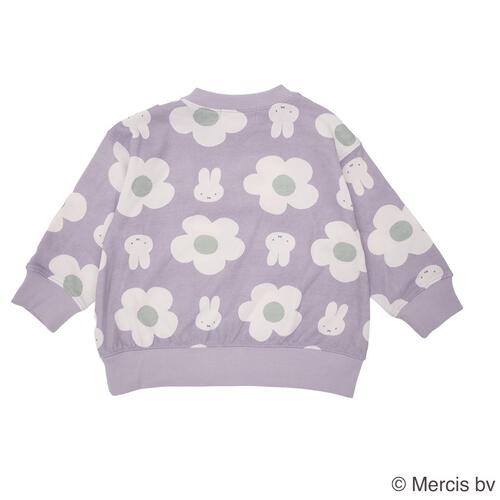ミッフィーソウガラプリントトレーナー ラベンダー×90cm ベビーザらス限定
