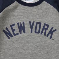 MLB ラグランボディスーツ ヤンキース グレー×70cm ベビーザらス限定