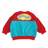 【お1人様1点限り】【テレタビーズ】袖配色トレーナー レッド×90cm