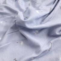 Petit jouet for maternity プティジョエット 長袖テーラーパジャマ 腹巻レギンス スムース わたげ柄(ライトブルー×L-LL)