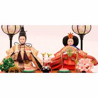 【雛人形】ケース飾り 親王飾り「桜吹雪ワインレッド」  (322331)ひな人形 ひな祭り おしゃれ トイザらス・ベビーザらス限定【メーカー直送】