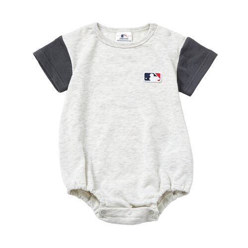 MLB チームMIX半袖ボディスーツ オフホワイト&times;70cm