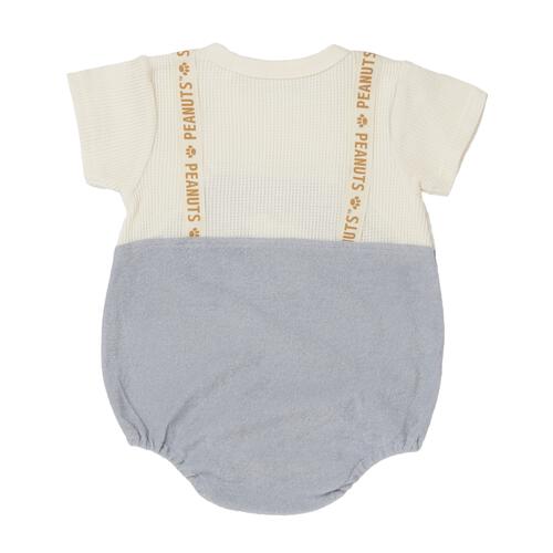 SNOOPY 半袖ボディスーツ 吊りブルマ風 スヌーピー ライトブルー&times;80cm ベビーザらス限定