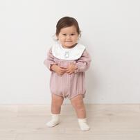 miffy ミッフィー 長袖ボディスーツ 襟付き ピンク×80cm ベビーザらス限定