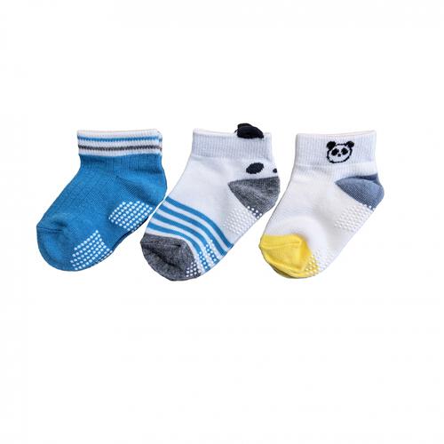3Pショートソックス パンダ 9-15cm