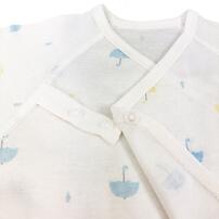 短肌着 わんこ×雨傘柄 2枚組(ホワイト×50-60cm) ベビーザらス限定