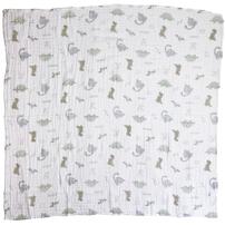 モスリンガーゼおくるみ 恐竜柄(ホワイト×Free) ベビーザらス限定