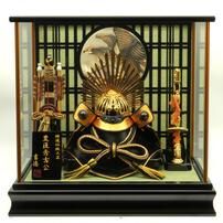 【五月人形】兜ケース飾り「豊臣秀吉彫金格子」（538113）トイザらス・ベビーザらス限定【メーカー直送】