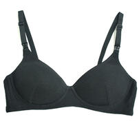 リブ編み モールドブラ&ショーツセット(ブラック×M-L) ベビーザらス限定