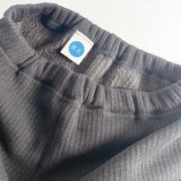 COJIKA 10分丈デイリーパンツ 裏シャギー テレコ無地 ブラック&times;80cm ベビーザらス限定