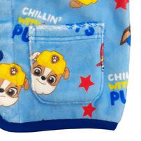 パウパトロール パジャマベスト ミンクフリース 総柄 ブルー×110cm トイザらス限定