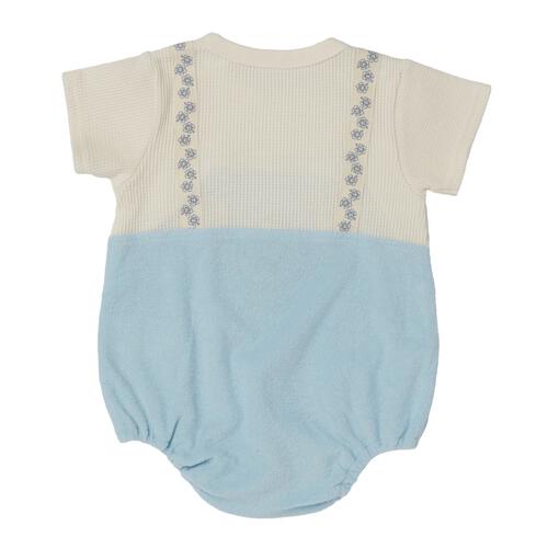 Disney ディズニー 半袖ボディスーツ 吊りブルマ風 スティッチ サックス&times;70cm ベビーザらス限定 赤ちゃん 出産準備 出産祝い ベビー服 子供服