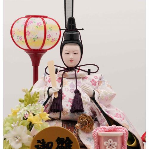 【雛人形】ケース飾り 親王飾り「桜吹雪木目調」(322354)ひな人形 ひな祭り お雛様 おしゃれ モダン 木目【メーカー直送】