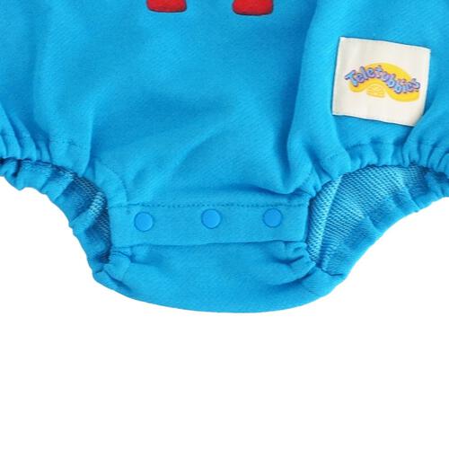 【テレタビーズ】長袖ダルマボディスーツ ラグラン ブルー×80cm