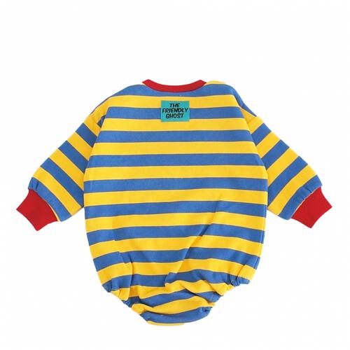 【Welcome to the Universe Baby × chimajiro0730さん】キャスパー 長袖ダルマボディスーツ イエロー×70cm