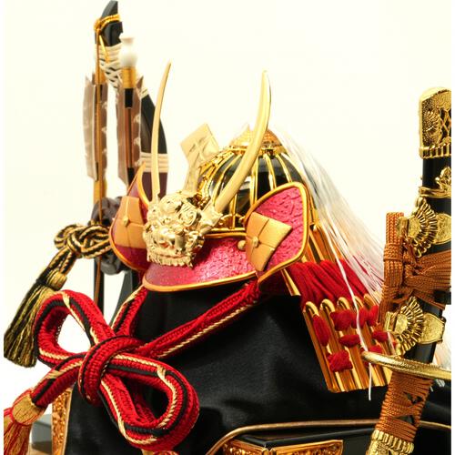 【五月人形】兜ケース飾り「武田信玄彫金格子」（538112）トイザらス・ベビーザらス限定【メーカー直送】