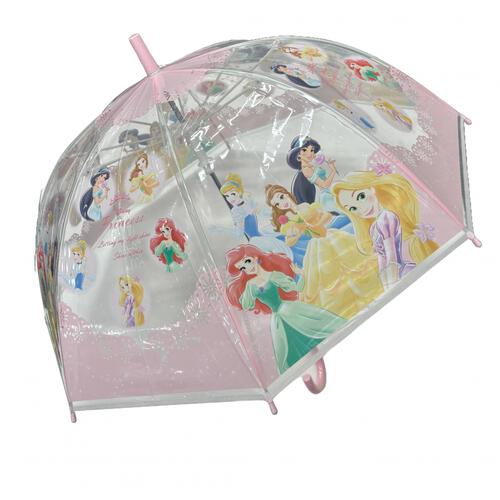 Disney ディズニープリンセス ビニール傘 キッズ傘 子ども傘 50cm