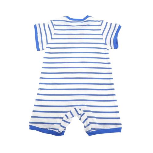 ディズニー 半袖ロンパース ボーダー ドナルドダック 90周年(ブルー&times;70cm) ベビーザらス限定