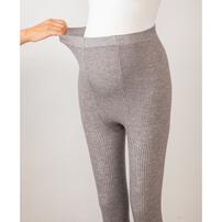 ウェストらくらく腹巻付きレギンス チャコール×M-L