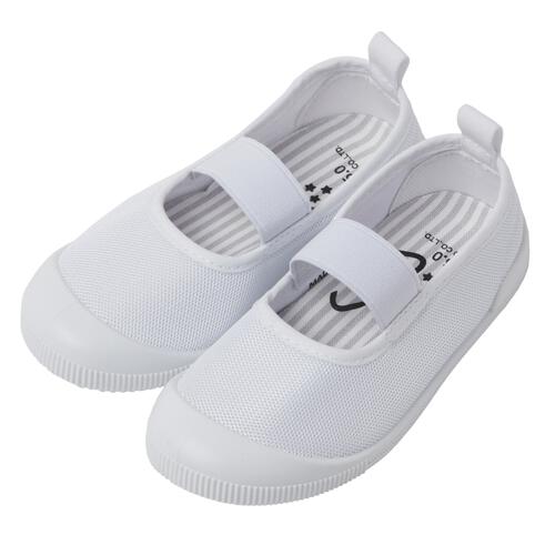 ベビーザらス限定　上履き メッシュ(ホワイト&times;19cm)