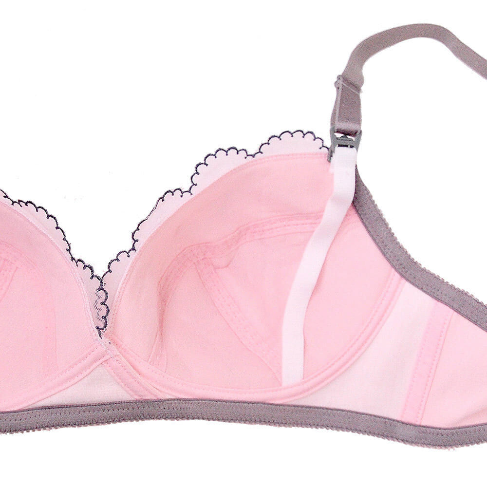 エンブ刺繍ブラ＆ショーツ（ピンク×L） ベビーザらス限定 | マタニティ