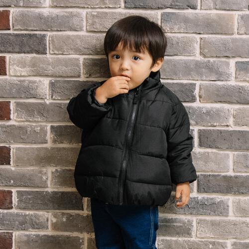 RAT-A-TATR ラッタッター 中綿 ジャケット ブラック&times;80cm