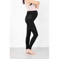 ウェストらくらく腹巻付きレギンス(ブラック×M-L)
