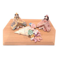 【雛人形】髪飾り付きミニ親王飾り (351313)ひな人形 ひな祭り おしゃれ かわいい コンパクト トイザらス・ベビーザらス限定【メーカー直送】