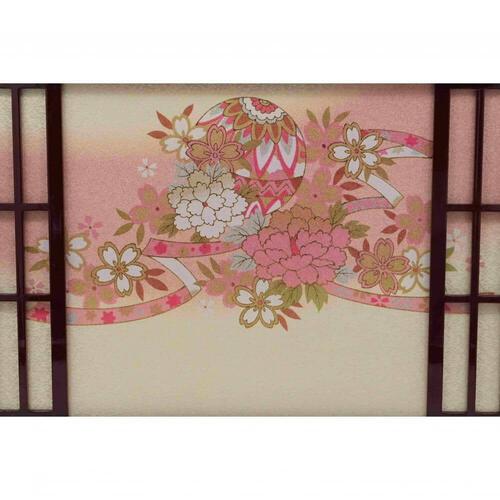 【雛人形】ケース飾り 親王飾り「格子に花手毬六角ワインアクリル」 (322987)ひな人形 おしゃれ トイザらス・ベビーザらス限定【メーカー直送】