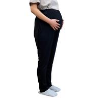 ルームパンツ スムース ウエストアジャスター付き ブラック&times;M-L