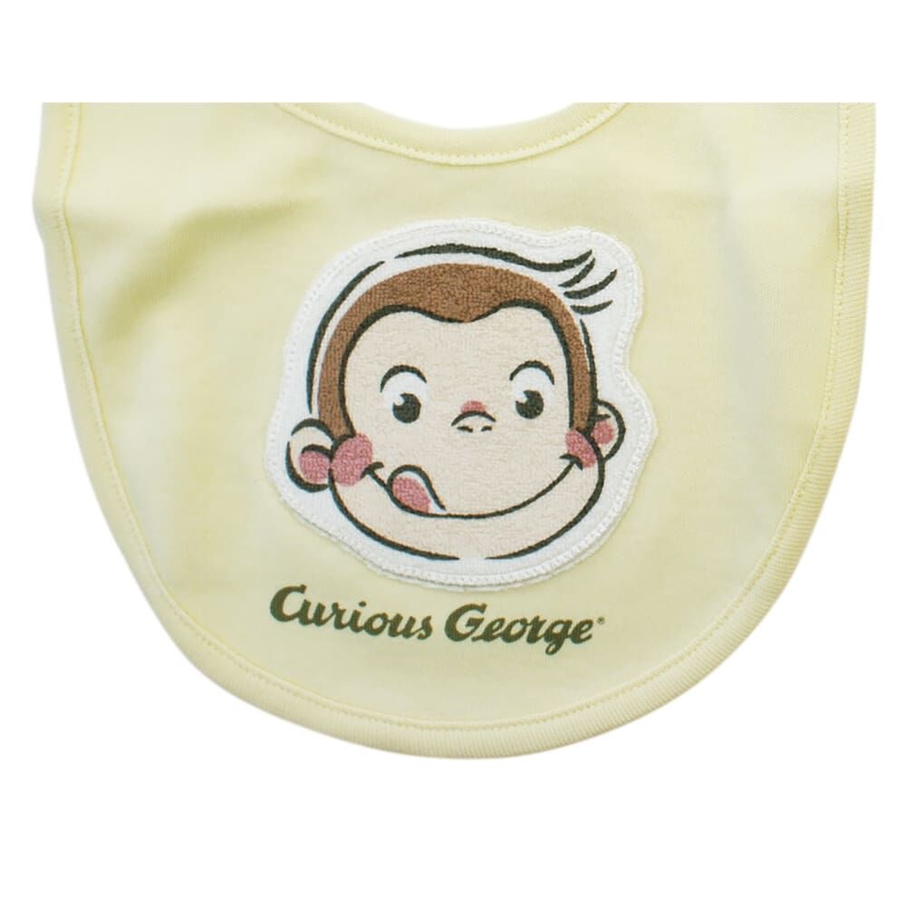 おさるのジョージ 2枚組スタイ アップリケ ベビーザらス限定