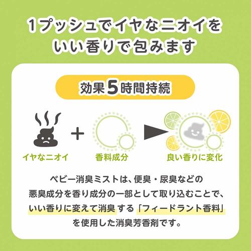 ピジョン ベビー消臭ミスト 50ml 【おむつ匂い消し  アルコールフリー】