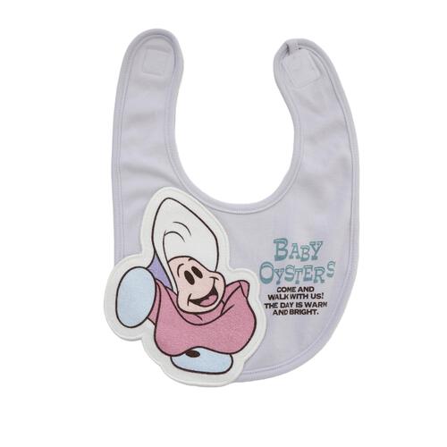 ディズニー 長袖前開きプレオール スタイ付き ヤングオイスター(ピンク×70-80cm)