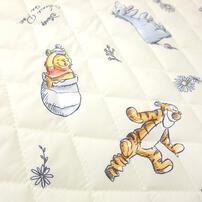敷きパッド ディズニー プーさん アイボリー レギュラーサイズ　70×120cm 手洗い可能