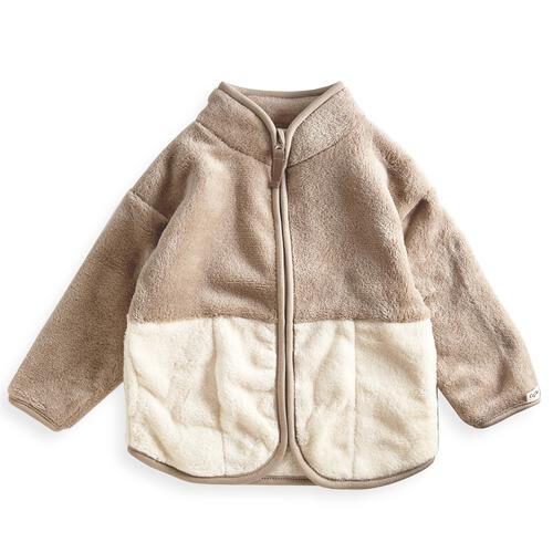 ベビーザらス限定　COJIKA マイクロフリース 切り替えジャケット(ベージュ×80ｃｍ)