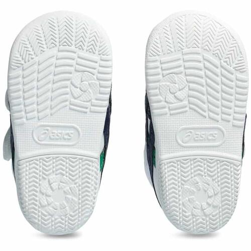 アシックス スクスク アミュレファースト SL(ホワイト／ネイビー×12.5cm)