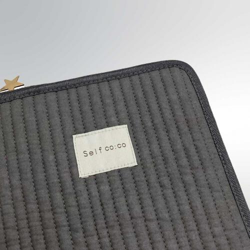 ヌビ マルチケース 無地 チャコール